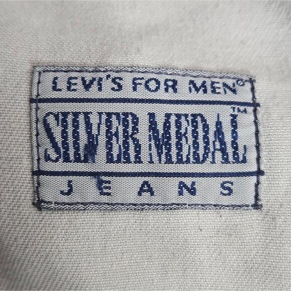VTG 90s Levi's for Men Silver Medal Jeans, Gray Wash, 36x30 (34x29) - Picture 8 of 10